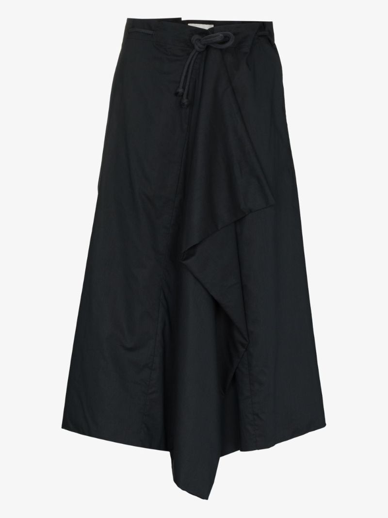 Ruffle-embellished Midi Skirt