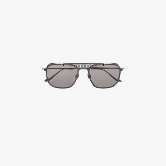 Black M3110 Square Mesh Sunglasses