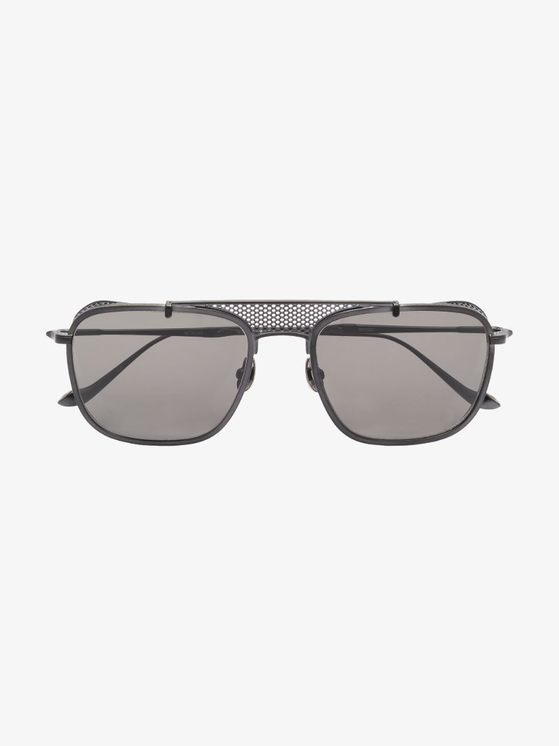 Black M3110 Square Mesh Sunglasses
