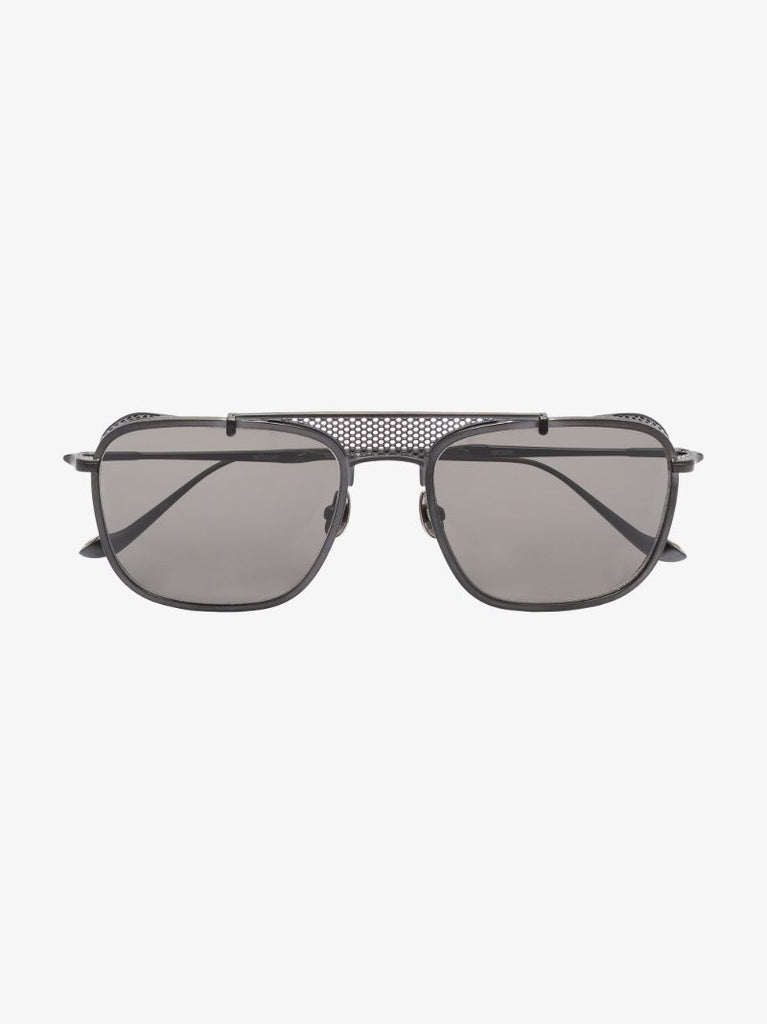 Black M3110 Square Mesh Sunglasses