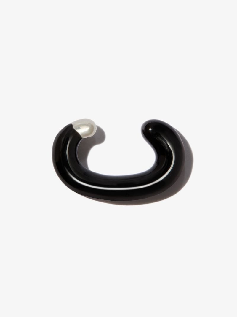 Black Cuffling Enamel Ear Cuff