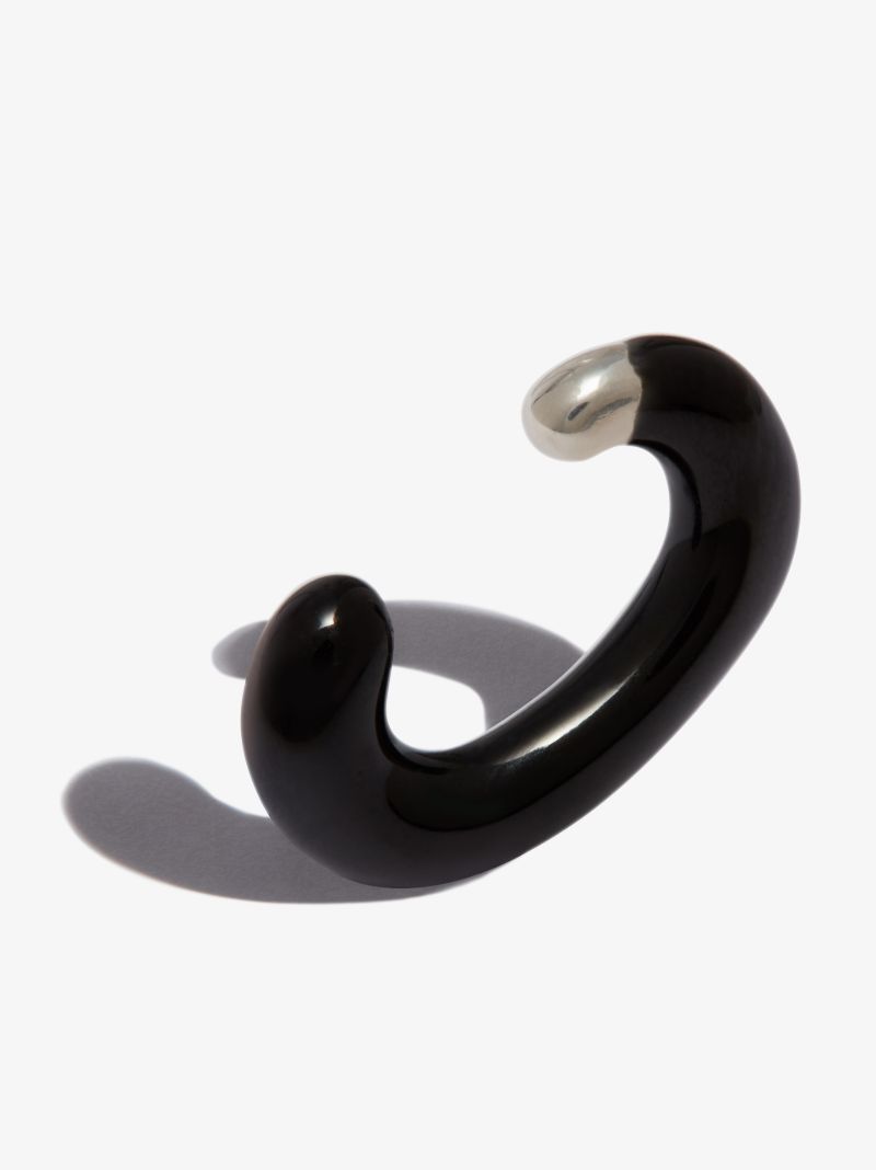 Black Cuffling Enamel Ear Cuff