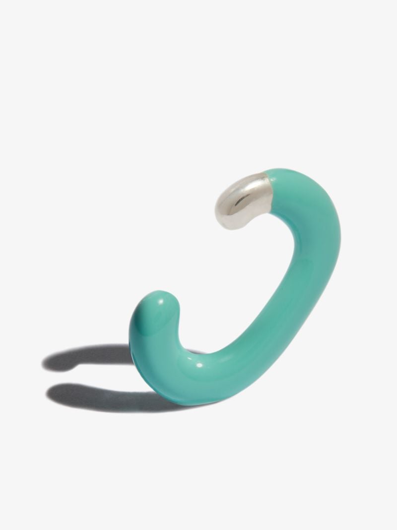 Turquoise Cuffling Enamel Ear Cuff