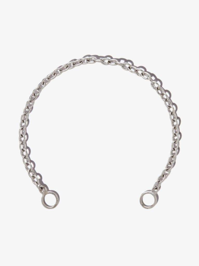 14k White Gold Pulley Chain 6.5 Inch Bracelet
