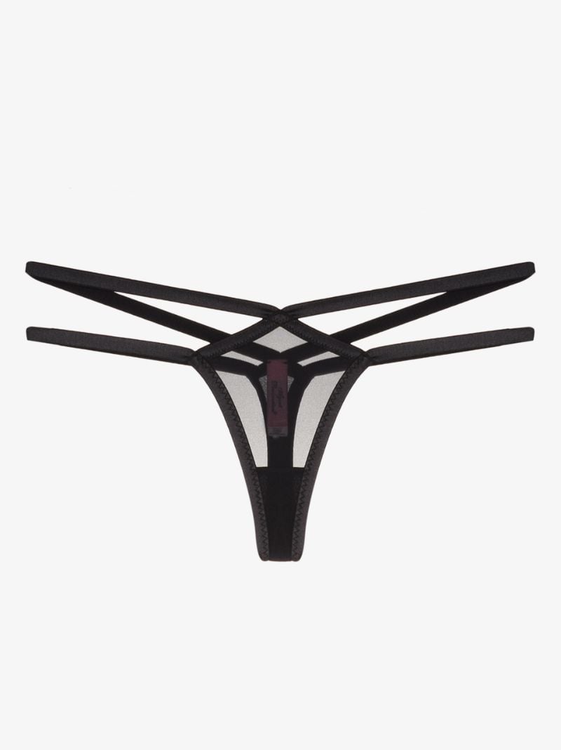 Joan Double Strap Mesh Thong