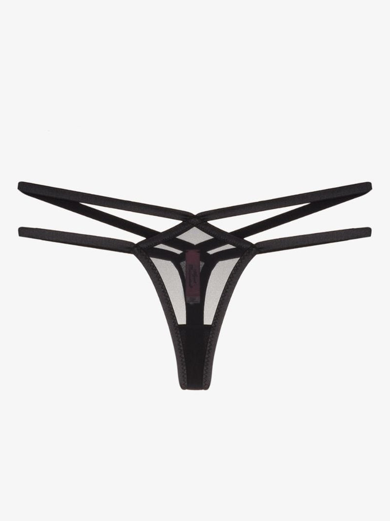 Joan Double Strap Mesh Thong