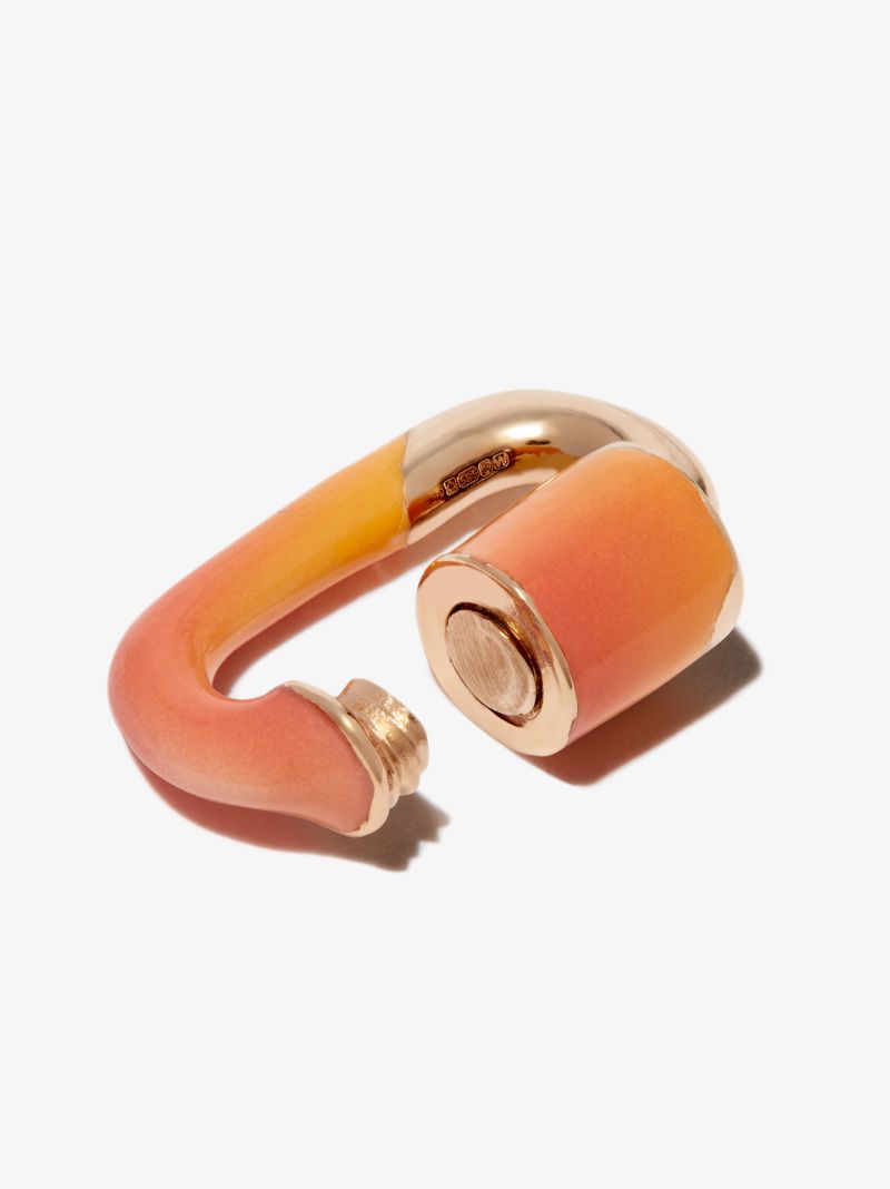 14k Yellow Gold PÃ_x0083_Âªche Chubby Baby Lock Charm