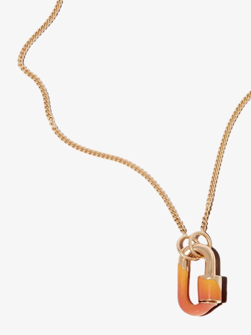 14k Yellow Gold PÃ_x0083_Âªche Chubby Baby Lock Charm