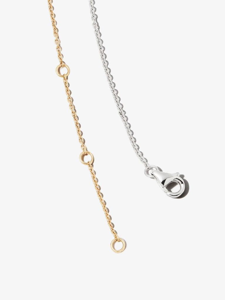 18k Yellow and White Gold Diamond Necklace