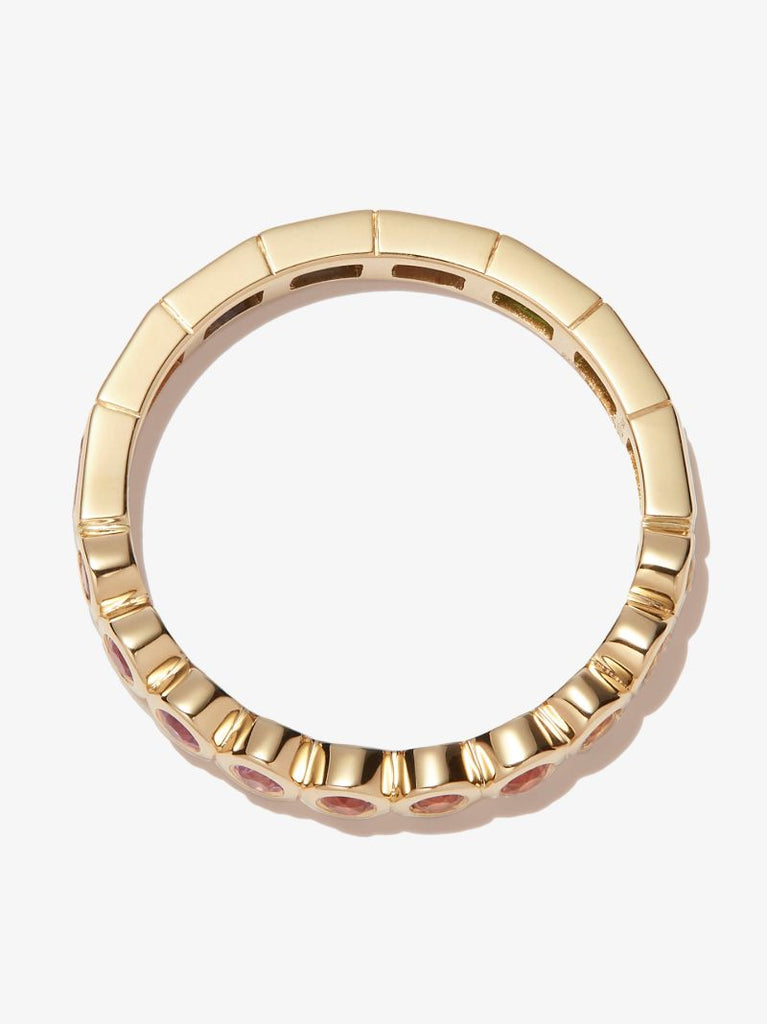 9k Yellow Gold Rainbow Gemstone Ring