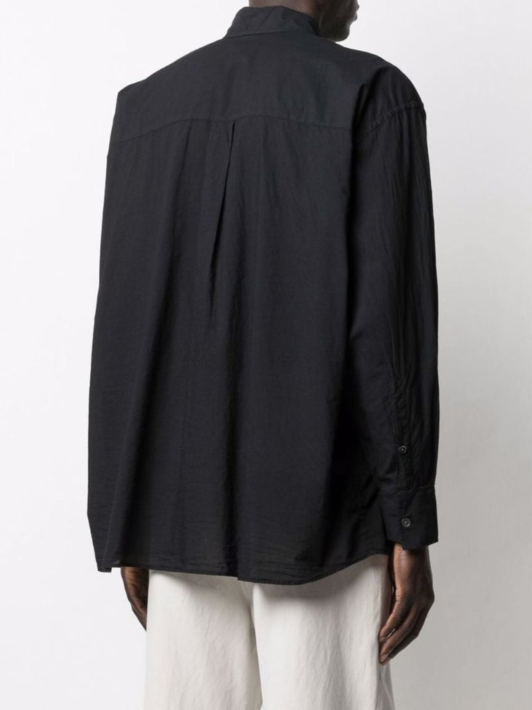 Black Borrowed Cotton Shirt