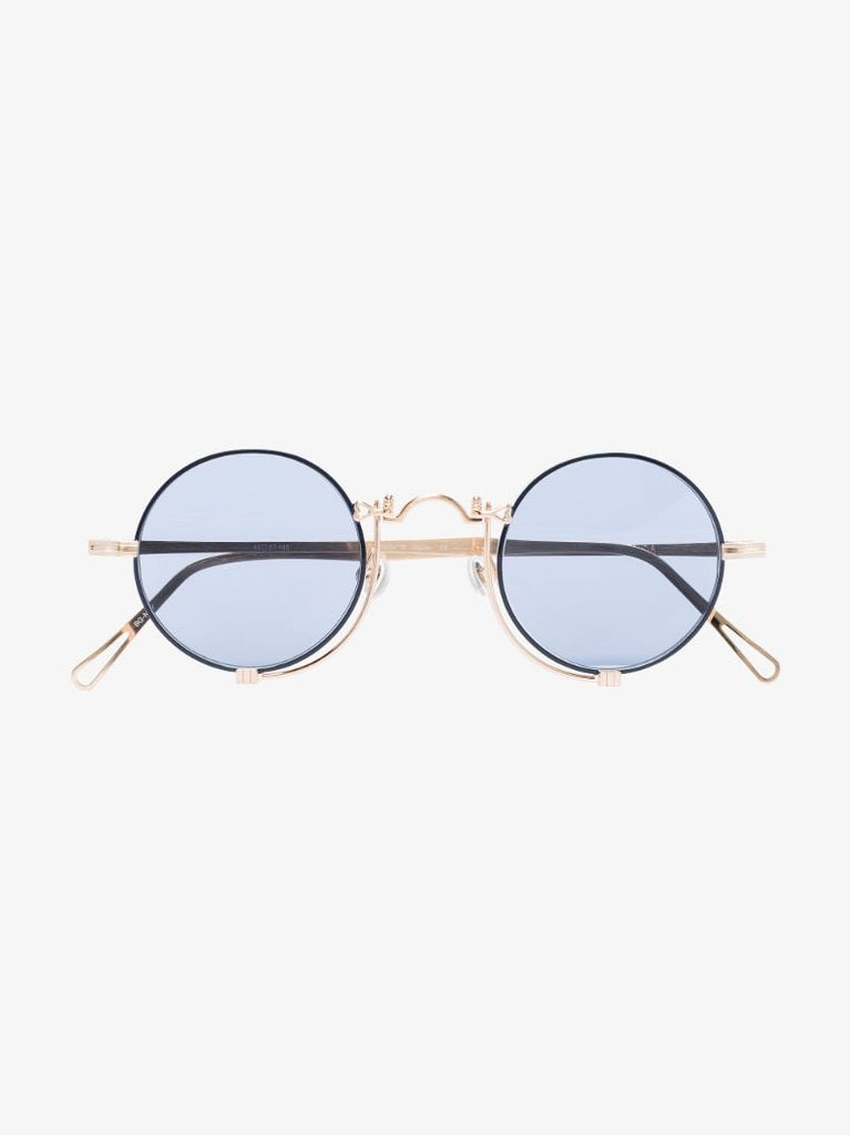 Silver Tone Round Sunglasses