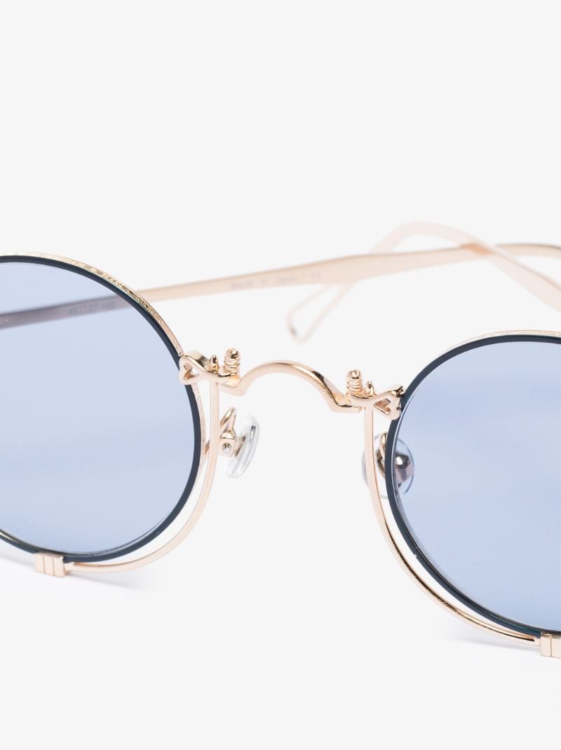 Silver Tone Round Sunglasses