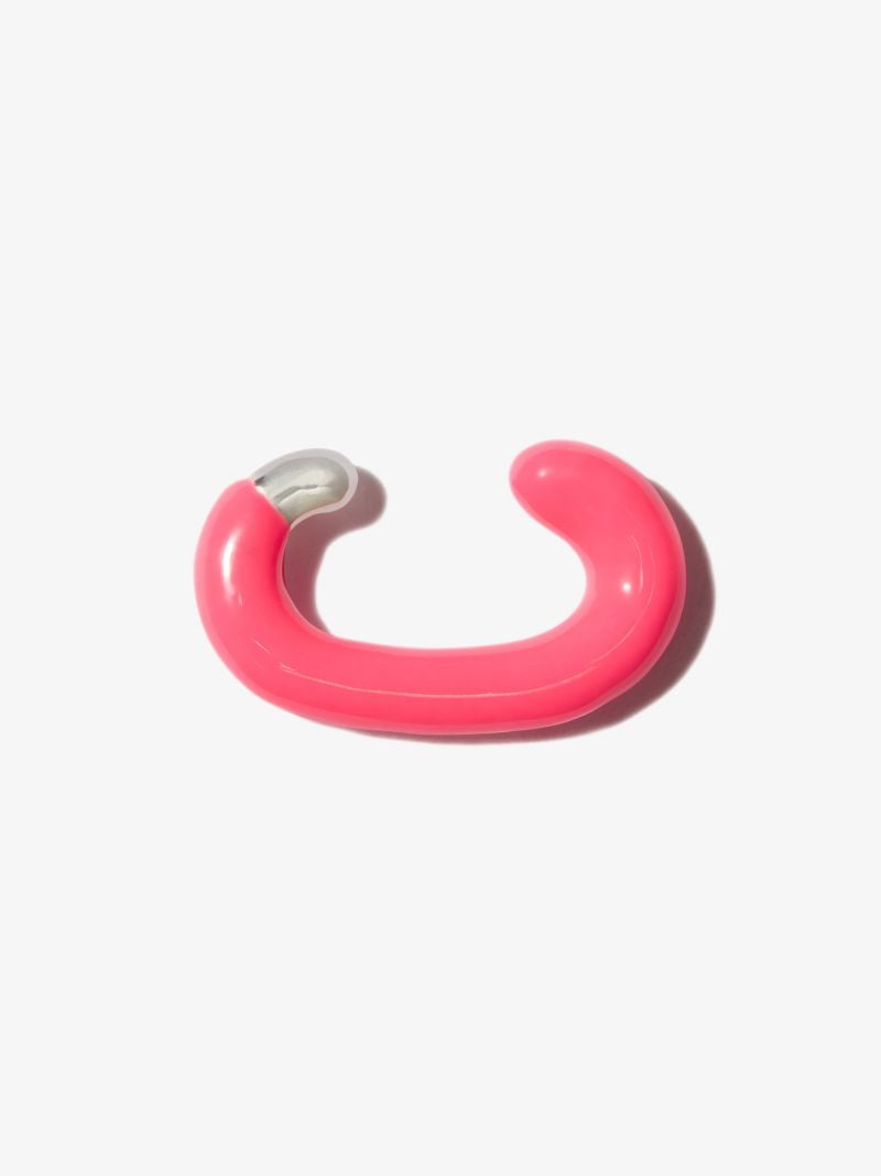 Pink Cuffling Enamel Ear Cuff