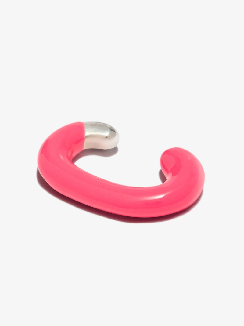 Pink Cuffling Enamel Ear Cuff