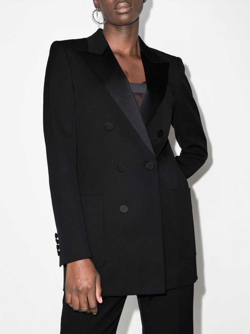 Black Double-breasted Blazer