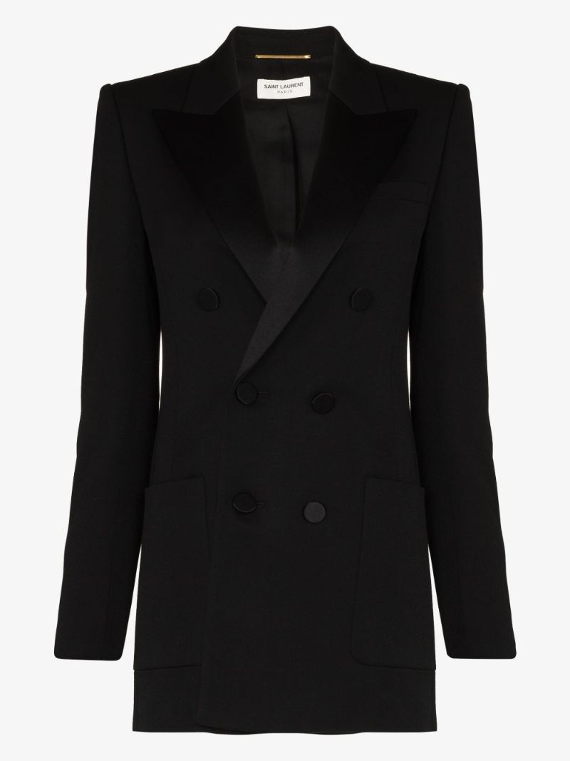 Black Double-breasted Blazer
