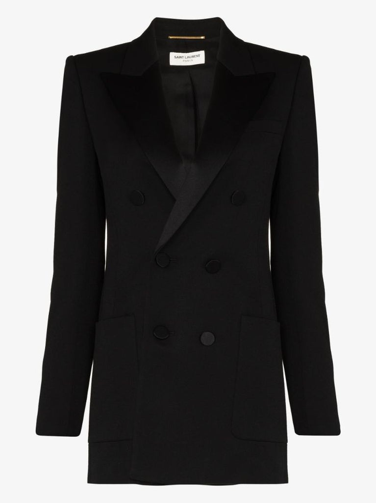 Black Double-breasted Blazer