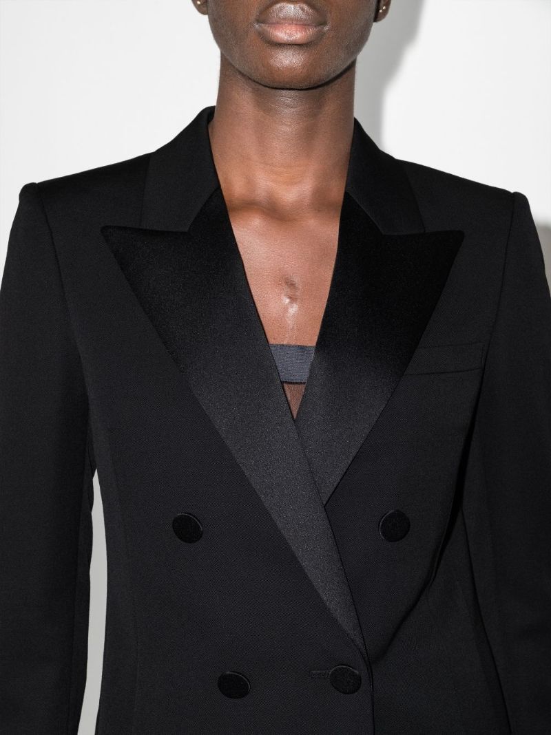 Black Double-breasted Blazer
