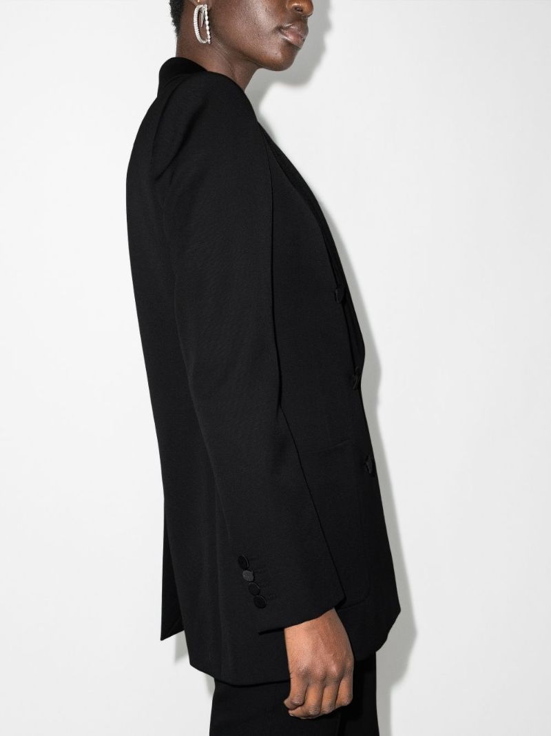 Black Double-breasted Blazer