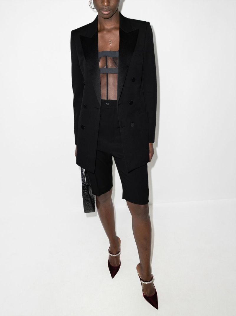 Black Double-breasted Blazer