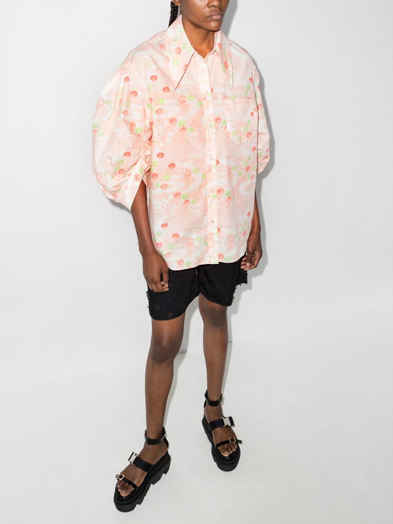 Floral Puff Sleeve Shirt