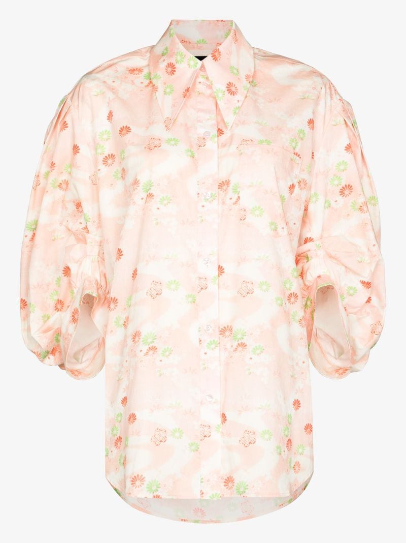 Floral Puff Sleeve Shirt