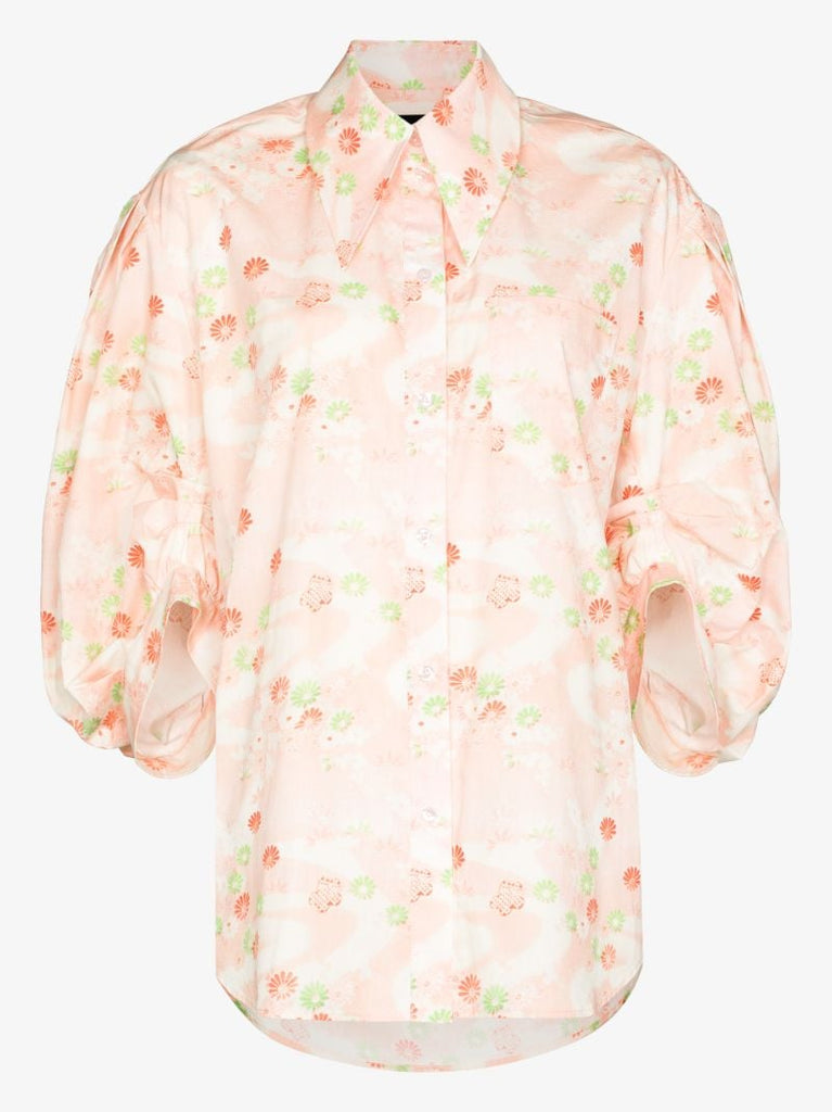 Floral Puff Sleeve Shirt