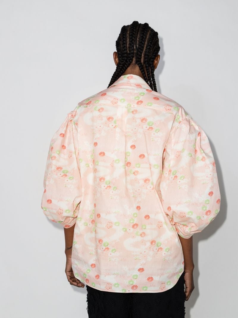 Floral Puff Sleeve Shirt