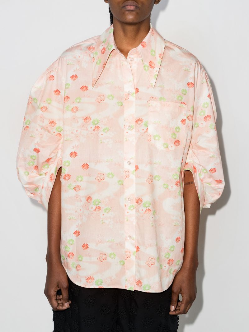 Floral Puff Sleeve Shirt