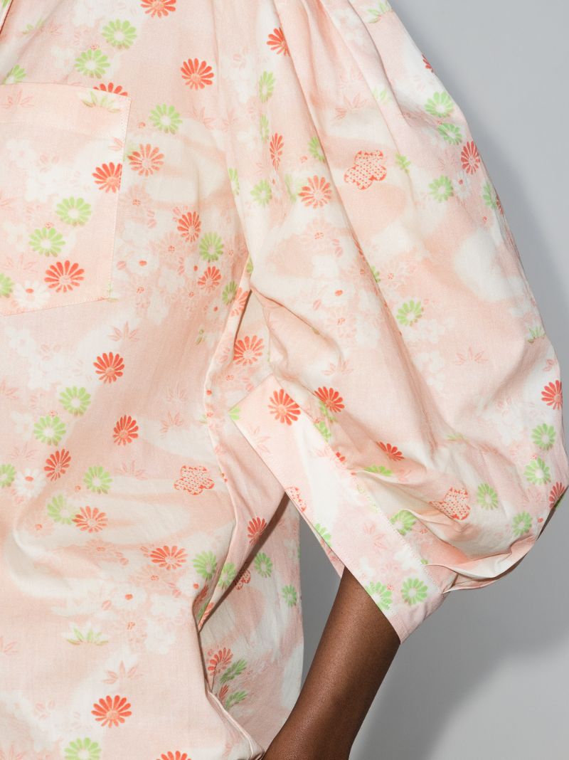 Floral Puff Sleeve Shirt
