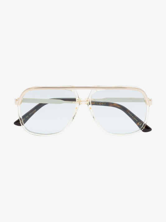 Gold-tone Pilot-style Sunglasses