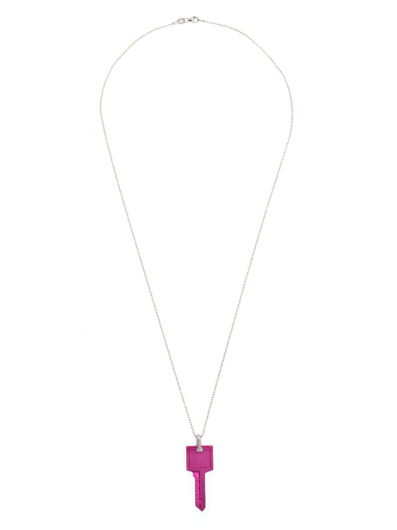 Pink Key Pendant Necklace