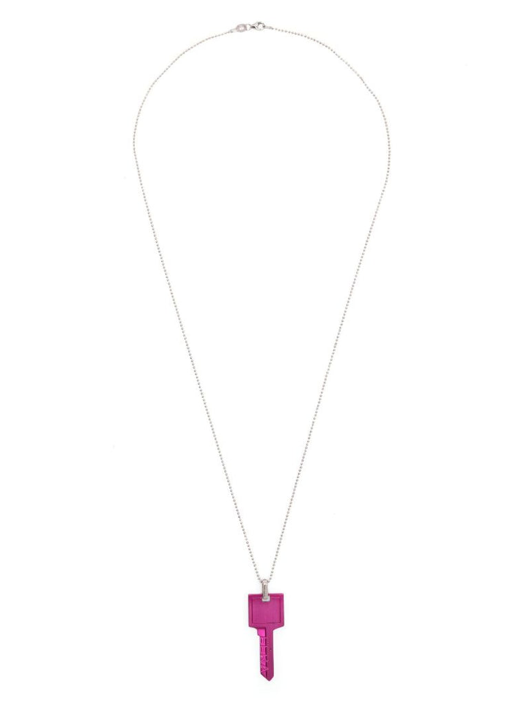 Pink Key Pendant Necklace