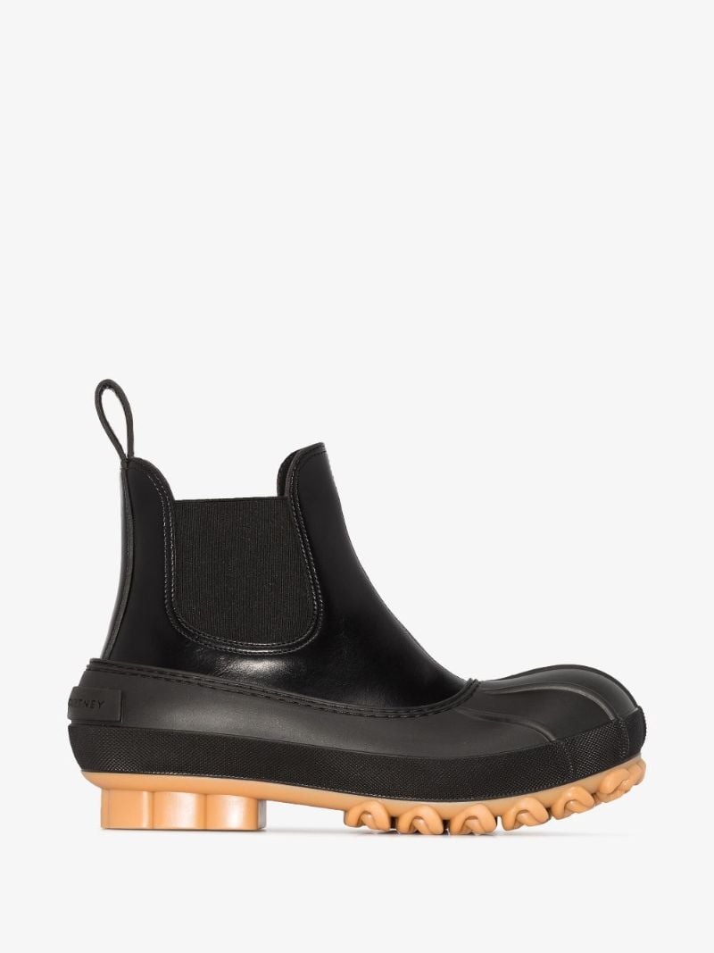 Black Duck City Rubber Chelsea Boots