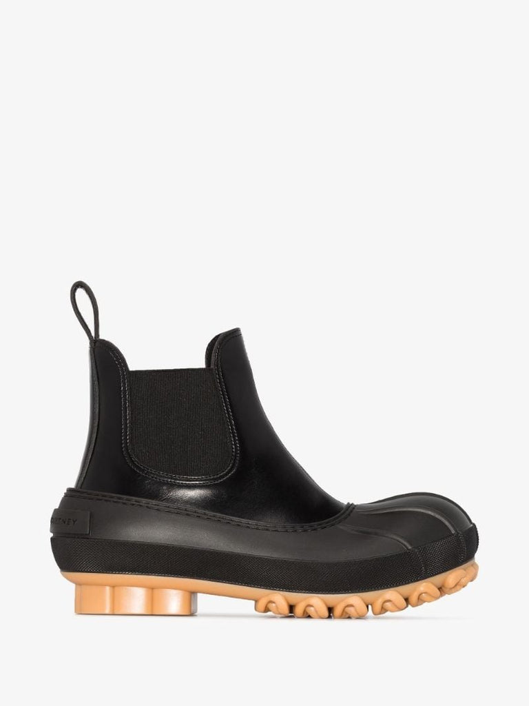 Black Duck City Rubber Chelsea Boots