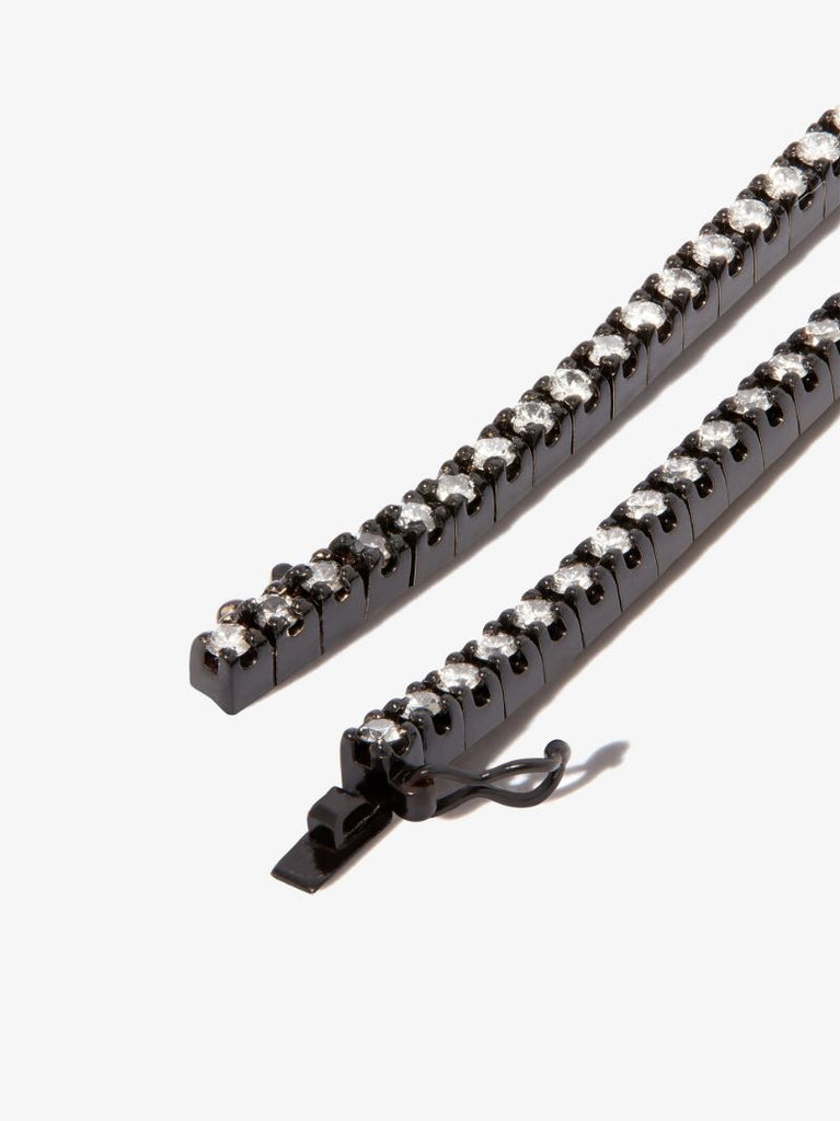 18k Black and White Gold Paris Diamond Tennis Bracelet