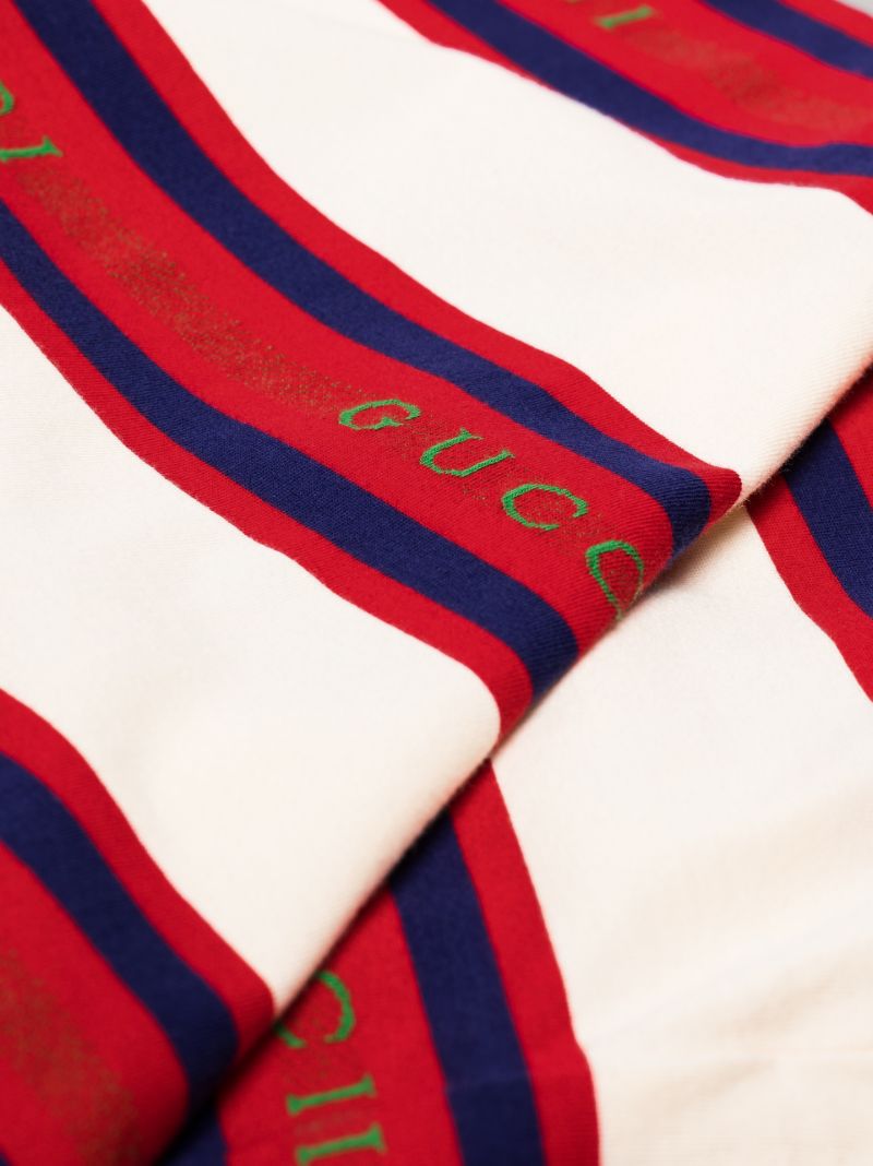 Striped Logo Polo Shirt