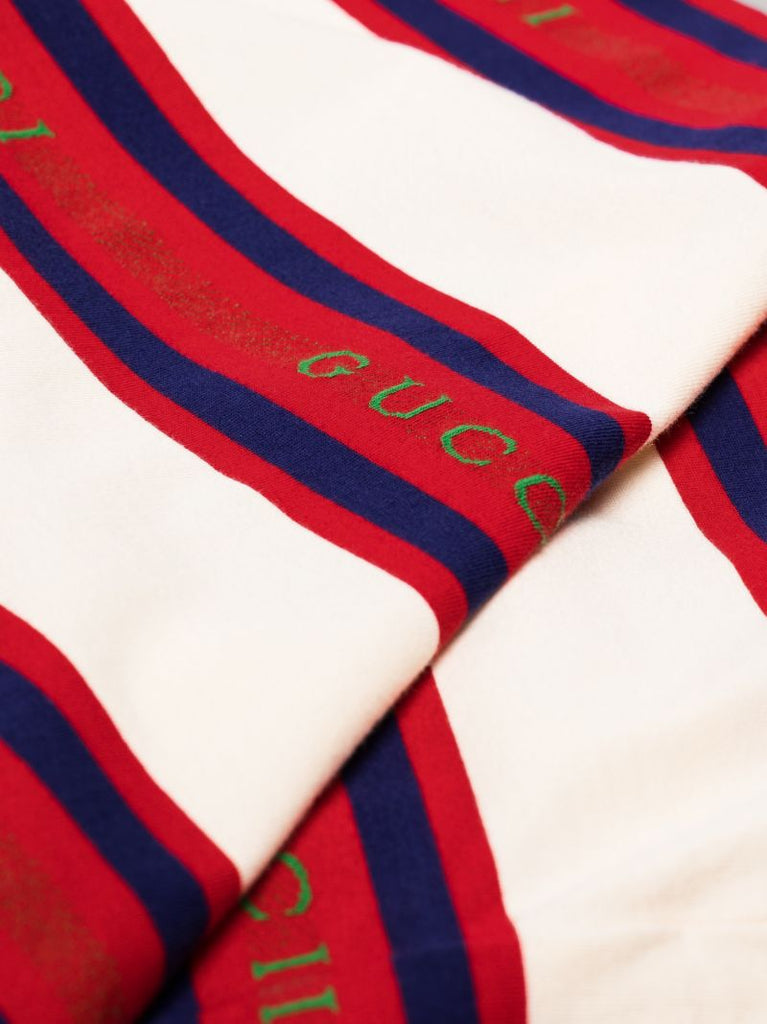 Striped Logo Polo Shirt
