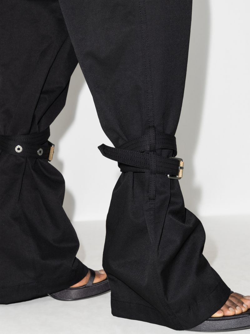 Buckled Wide Leg Trousers