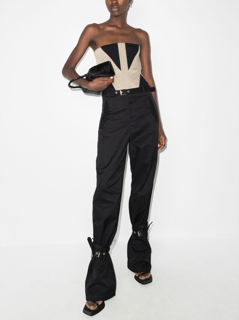 Buckled Wide Leg Trousers