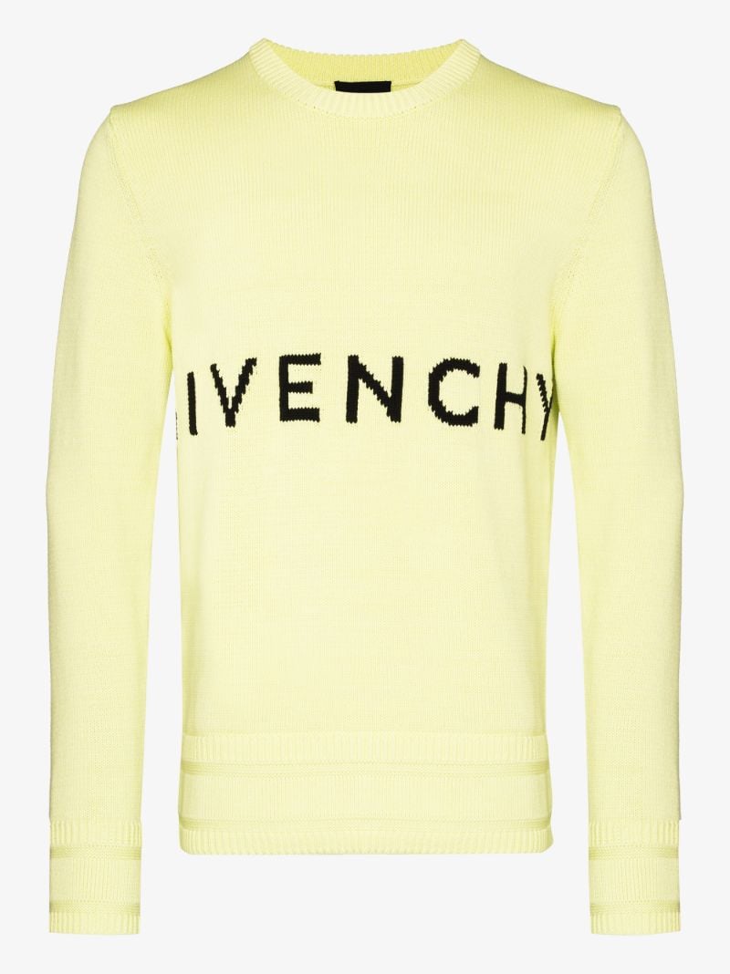 Logo Intarsia Cotton Sweater