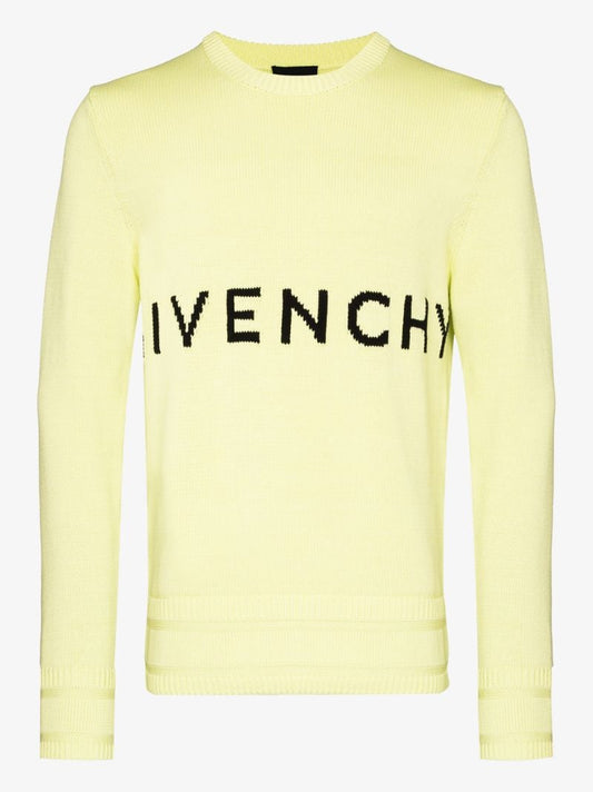 Logo Intarsia Cotton Sweater