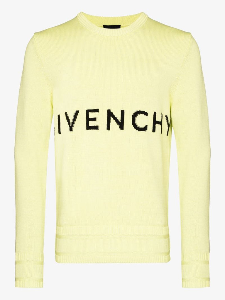 Logo Intarsia Cotton Sweater