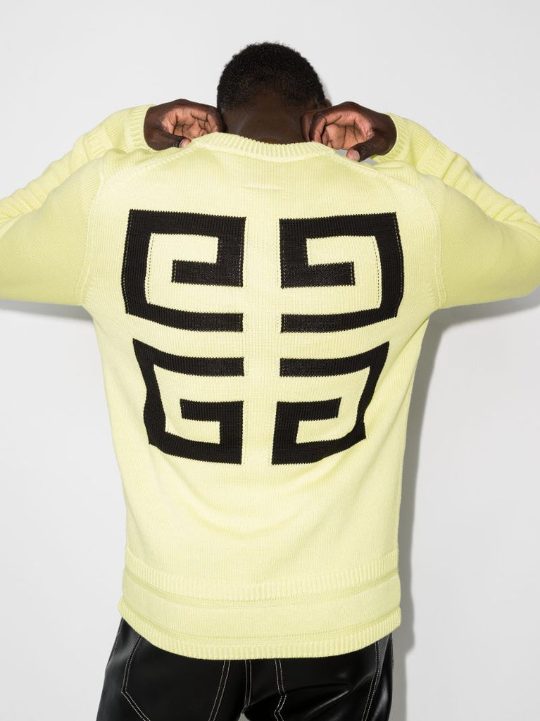 Logo Intarsia Cotton Sweater