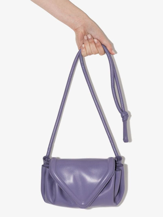 Purple Beak Small Leather Cross Body Bag