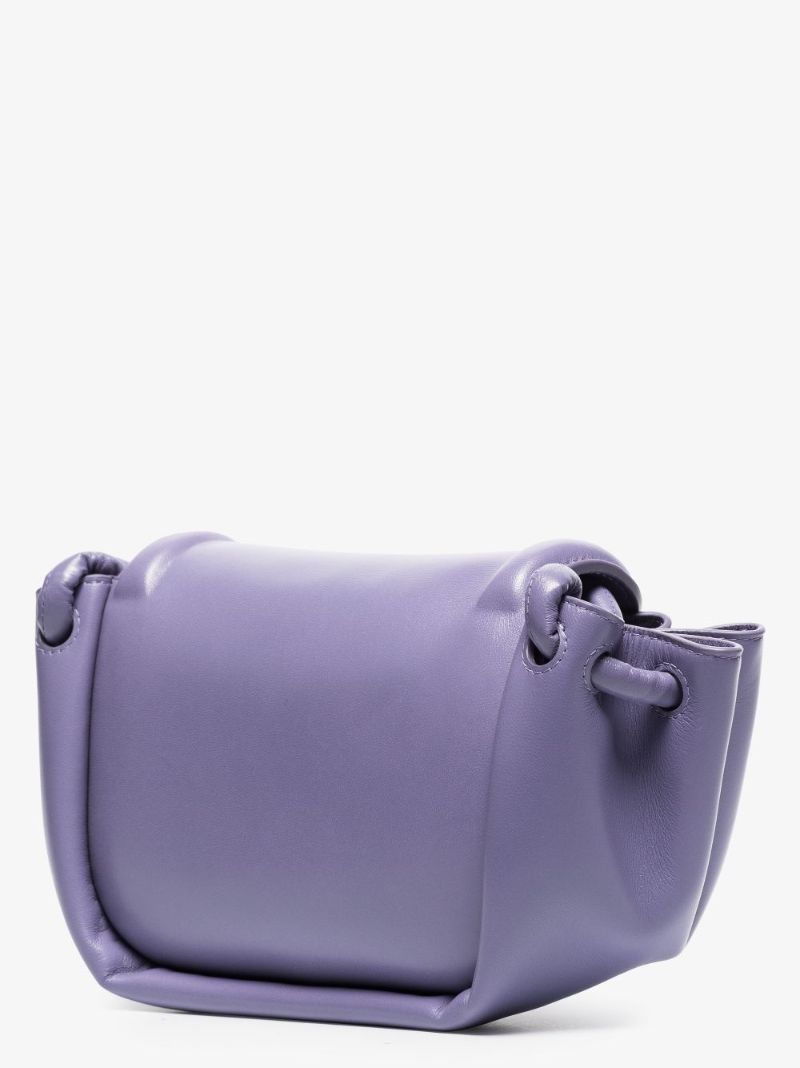 Purple Beak Small Leather Cross Body Bag