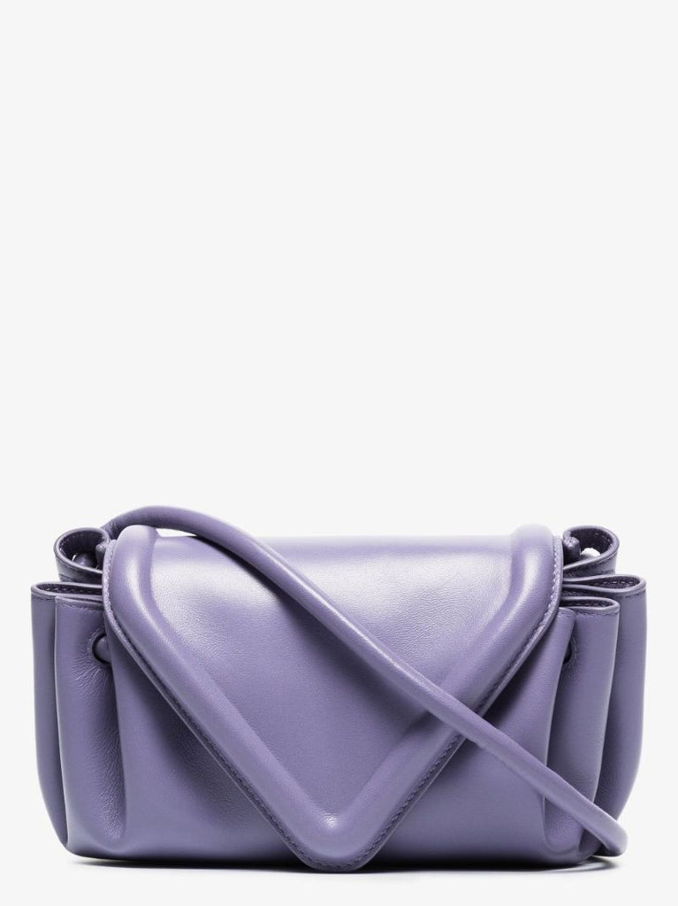 Purple Beak Small Leather Cross Body Bag