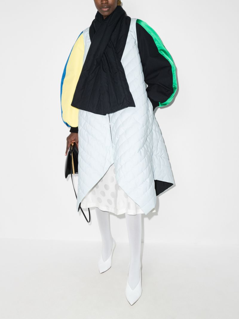 Colour Block Quilted Coat