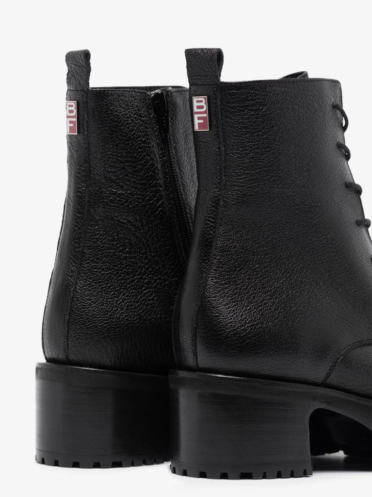 Black Cobain 60 Platform Leather Boots